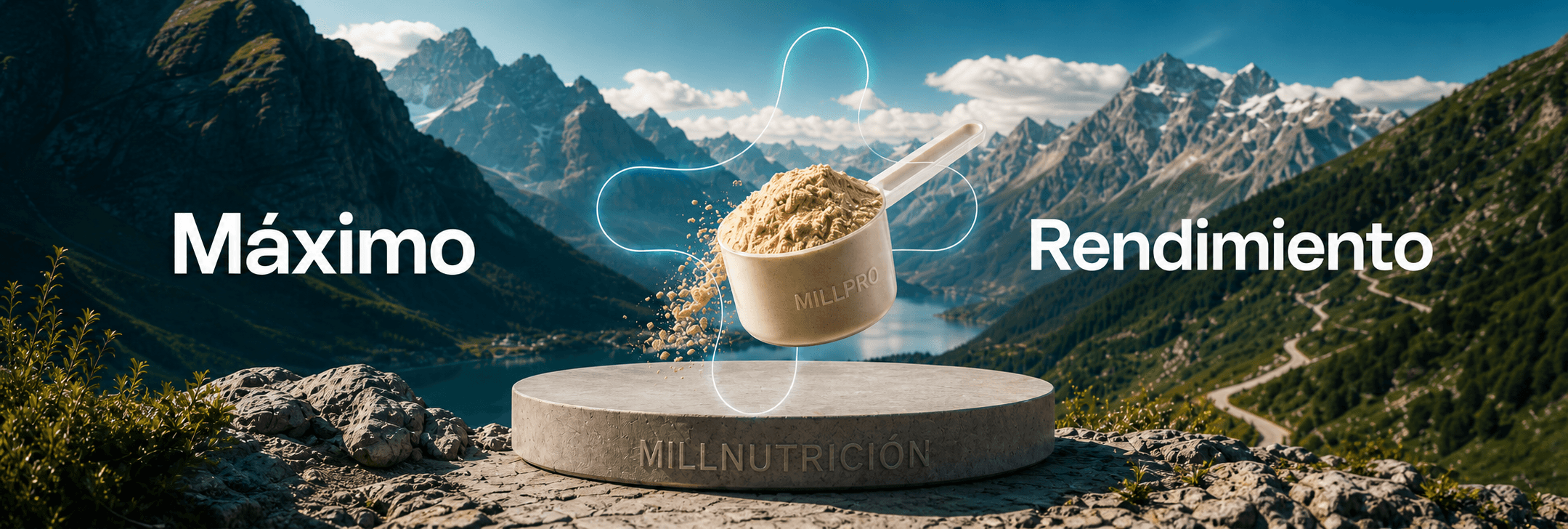 Paisaje de montaña que presenta la línea MILLPRO